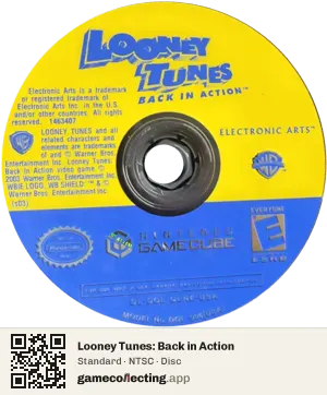 Looney Tunes: Back in Action Nintendo GameCube, NTSC disc