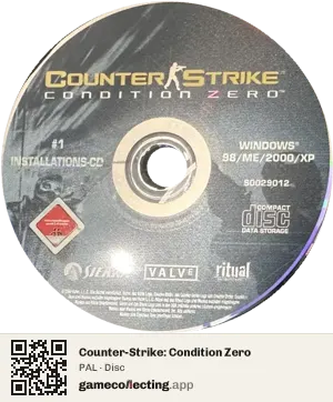 Counter-Strike: Condition Zero Computer, PAL disc