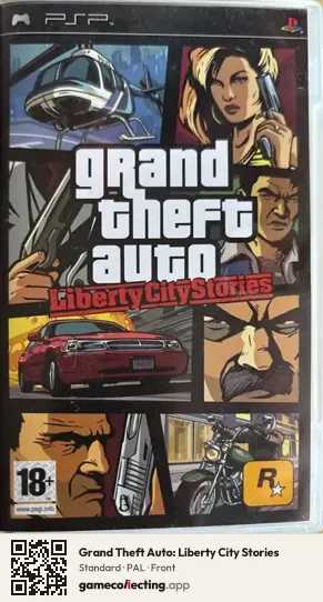 Grand Theft Auto: Liberty City Stories PlayStation Portable, PAL box front