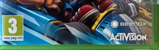 Crash Team Racing Nitro-Fueled, the USK square on its front