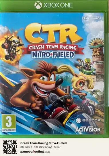 Crash Team Racing Nitro-Fueled Xbox One, Germany box front