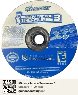 Midway Arcade Treasures 3 Nintendo GameCube, NTSC disc