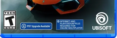 The Crew Motorfest, the ESRB box on its front