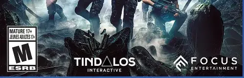 Aliens: Dark Descent, the ESRB box on its front