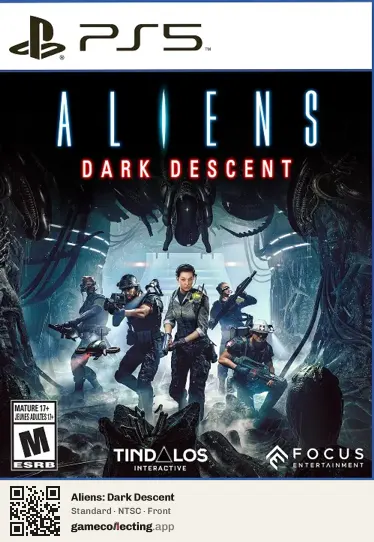 Aliens: Dark Descent PlayStation 5, NTSC box front