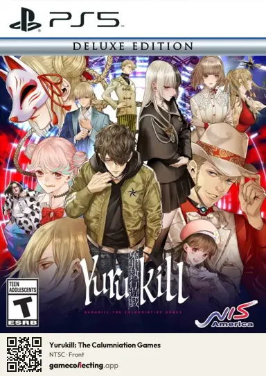 Yurukill: The Calumniation Games PlayStation 5, NTSC box front