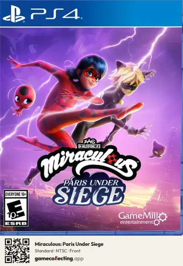 Miraculous: Paris Under Siege PlayStation 4, NTSC box front