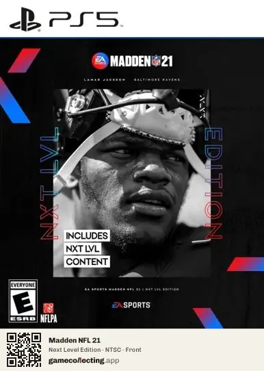 Madden NFL 21 PlayStation 5, NTSC box front