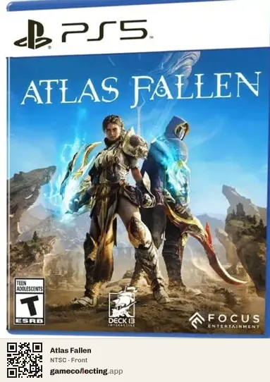 Atlas Fallen PlayStation 5, NTSC box front