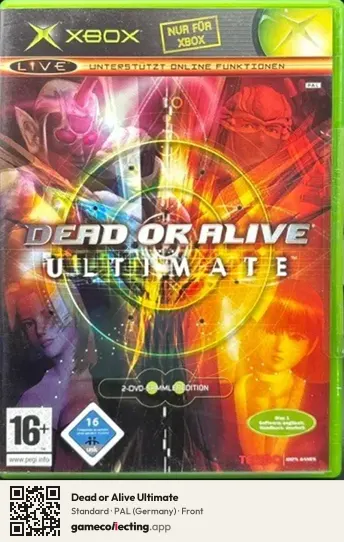 Dead or Alive Ultimate Xbox, Germany box front