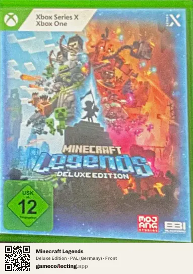 Minecraft Legends Xbox Series X, Germany box front