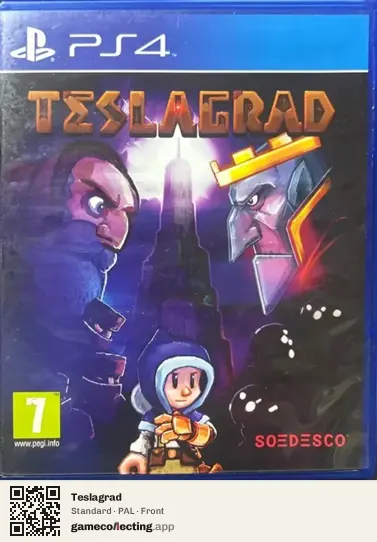 Teslagrad PlayStation 4, PAL box front