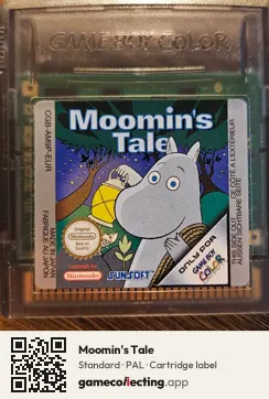 Moomin's Tale Game Boy Color, PAL cartridge label