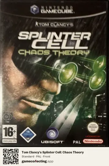 Tom Clancy's Splinter Cell: Chaos Theory Nintendo GameCube, PAL box front