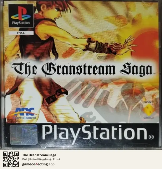 The Granstream Saga PlayStation, United Kingdom box front