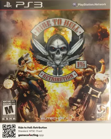 Ride to Hell: Retribution PlayStation 3, NTSC box front