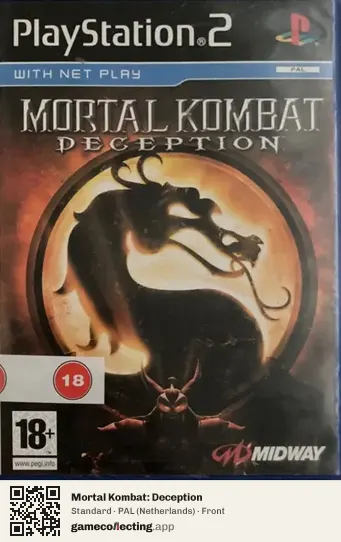 Mortal Kombat: Deception PlayStation 2, Netherlands box front
