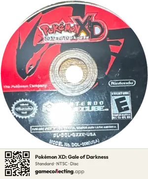 Pokémon XD: Gale of Darkness Nintendo GameCube, NTSC disc