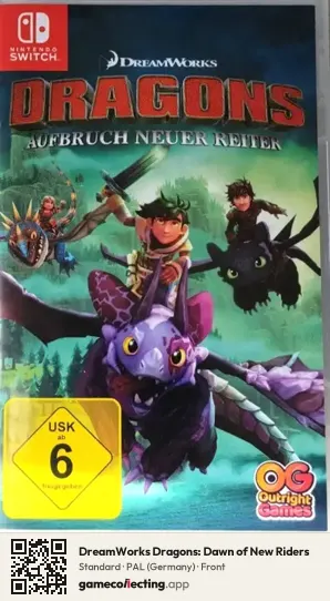 DreamWorks Dragons: Dawn of New Riders Nintendo Switch, Germany box front