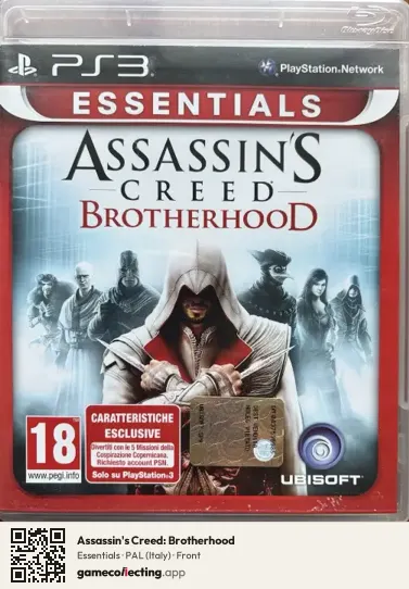 Assassin's Creed: Brotherhood PlayStation 3, Italy box front