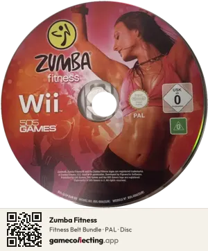 Zumba Fitness Nintendo Wii, PAL disc