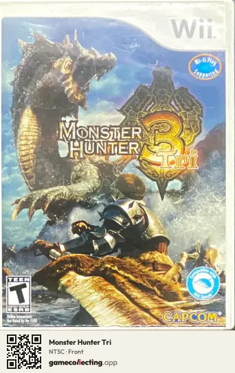 Monster Hunter Tri Nintendo Wii, NTSC box front