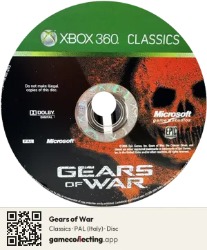 Gears of War Xbox 360, PAL disc