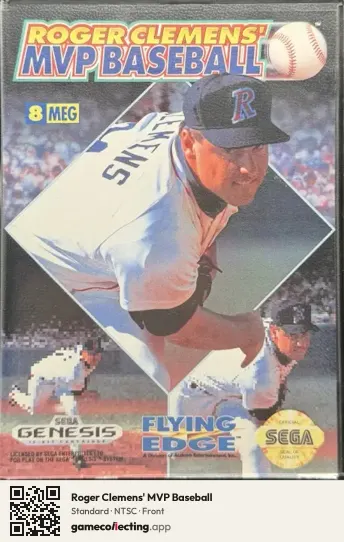 Roger Clemens' MVP Baseball Sega Mega Drive / Genesis, NTSC box front
