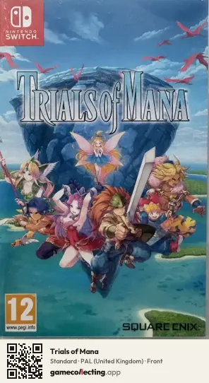 Trials of Mana Nintendo Switch, United Kingdom box front