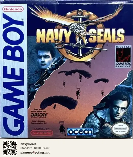 Navy Seals Game Boy, NTSC box front