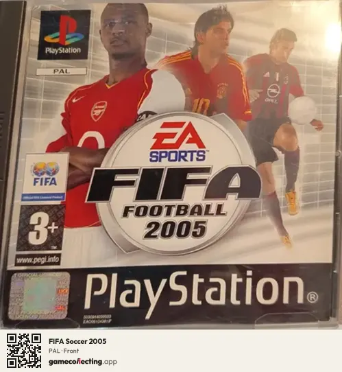 FIFA Soccer 2005 PlayStation, PAL box front