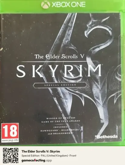 The Elder Scrolls V: Skyrim Xbox One, United Kingdom box front