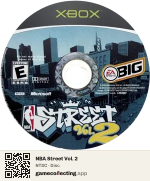 NBA Street Vol. 2 Xbox, NTSC disc