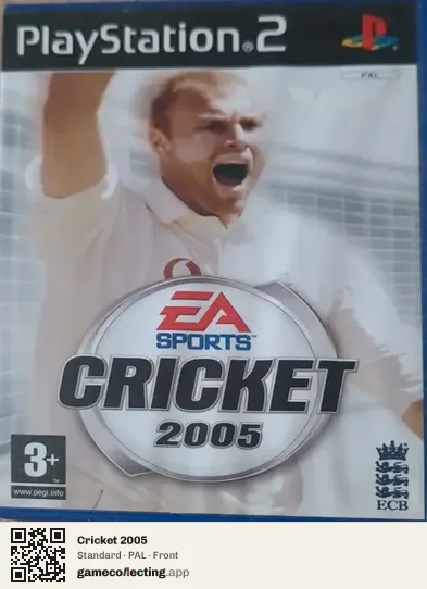 Cricket 2005 PlayStation 2, PAL box front