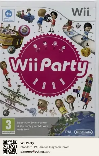 Wii Party Nintendo Wii, United Kingdom box front