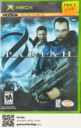 Pariah Xbox, NTSC box front