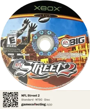 NFL Street 2 Xbox, NTSC disc