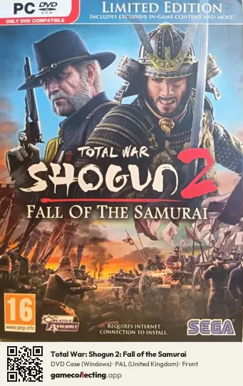 Total War: Shogun 2: Fall of the Samurai Computer, United Kingdom box front