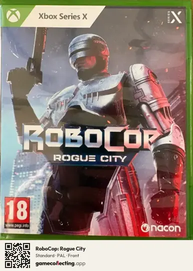 RoboCop: Rogue City Xbox Series X, PAL box front