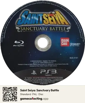Saint Seiya: Sanctuary Battle PlayStation 3, PAL disc