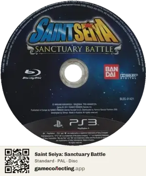Saint Seiya: Sanctuary Battle PlayStation 3, PAL disc
