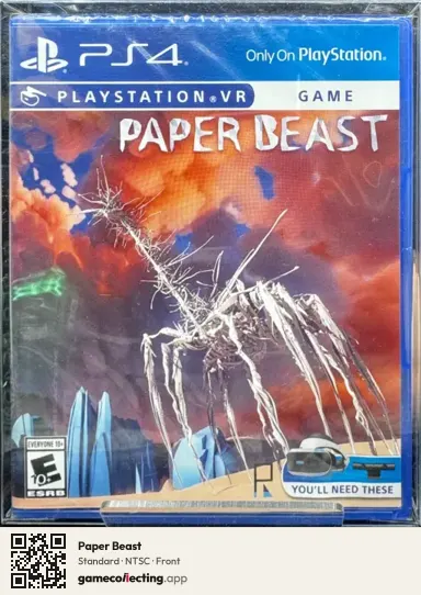 Paper Beast PlayStation 4, NTSC box front