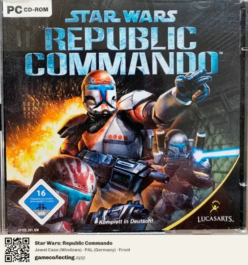Star Wars: Republic Commando Computer, Germany box front