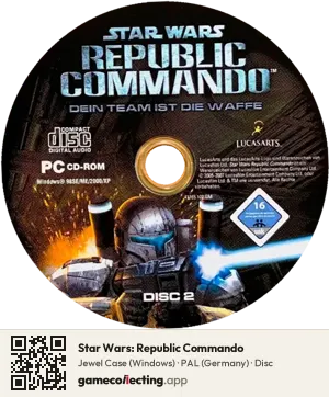 Star Wars: Republic Commando Computer, PAL disc