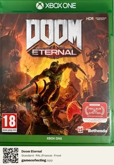 Doom Eternal Xbox One, France box front