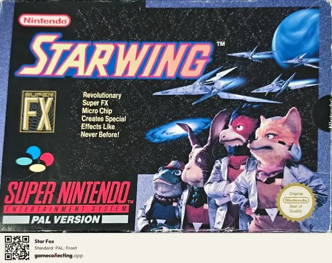 Star Fox Super Nintendo Entertainment System, PAL box front