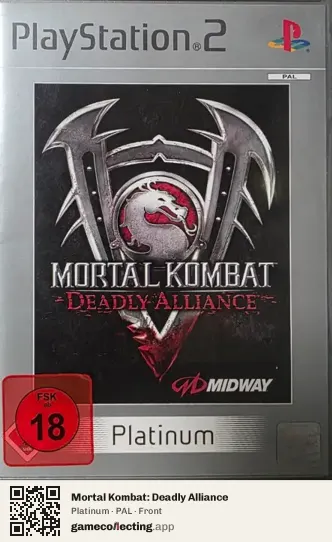 Mortal Kombat: Deadly Alliance PlayStation 2, PAL box front