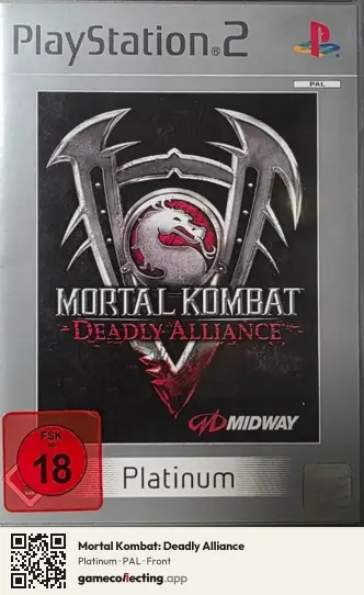 Mortal Kombat: Deadly Alliance PlayStation 2, PAL box front