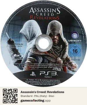 Assassin's Creed: Revelations PlayStation 3, PAL disc
