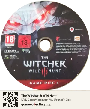 The Witcher 3: Wild Hunt Computer, PAL disc